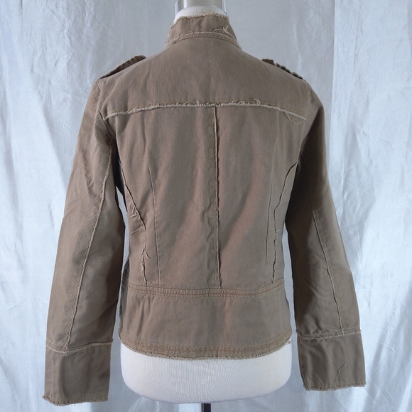 Denim Co Shaki Military Inspire Jacket Size Medium - Picture 7 of 16